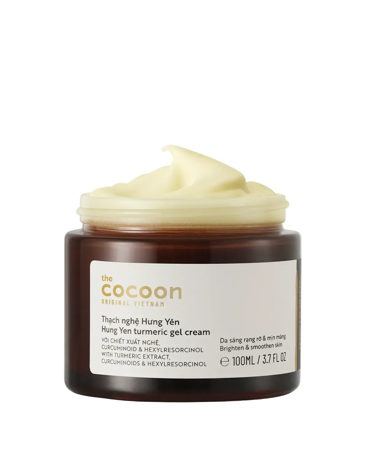 Cocoon Hung Yen Turmeric Gel Cream, Vegan, Moisturizers, Lightweight, Radiant, Brightening, Smooth Skin Routine, Radiant Skin, Alcohol-Free, Brightening Products, Daily Face Moisturizers