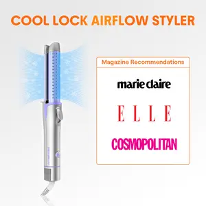 【BOGO SALE】SHEGLAM HAIR Cool Lock Airflow Styler-Straightener and Curling Iron 2 in 1 360° Cool Air 1" 25 MM Instant Straightening