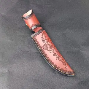 Outdoor Knife Sheath Fixed Blade Storage Case, Waist Hanging Leather Bag, Portable Camping Straight Knife Holder Tool Kit Survival Gear Outdoor Survival Supplies Survival Tools