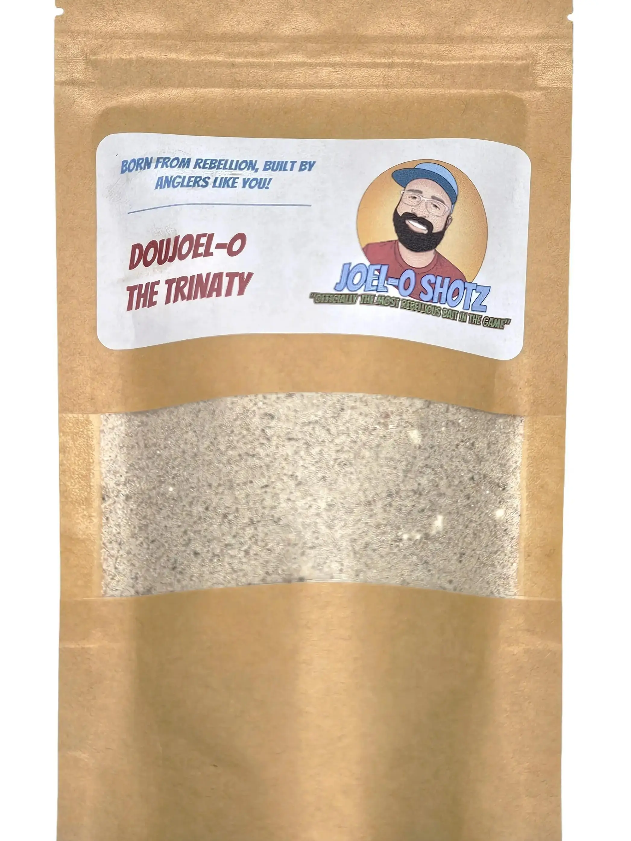 DouJoel-O - The dry, customizable dough bait. Just add water and start catching.