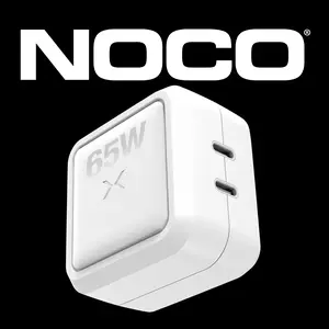NOCO XGrid X65: 65W USB-C Charger – Dual Port Type C Power Adapter – GaN Fast Charging