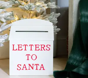 13" Metal Letters to Santa Mailbox by Lauren McBride 13" Metal Letters to Santa Mailbox by Lauren McBride