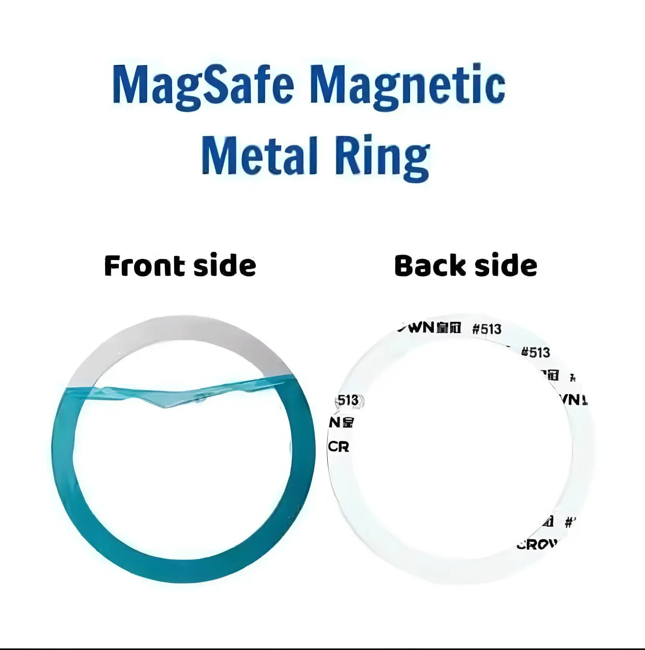 Universal MagSafe Magnetic Ring Sticker – Convert Any Phone to MagSafe | Strong Adhesive Metal Ring for Wireless Charging
