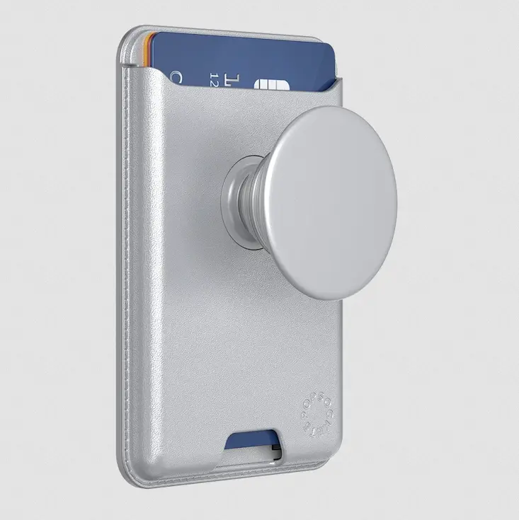 popsockets Silver  Softgoods MagSafe PopWallet+