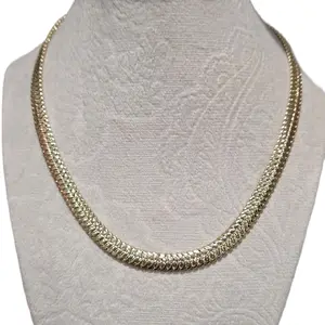 High quality gold plated snake necklace