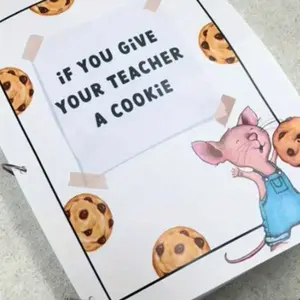 Cookie Themed Planner Notebook, Spiral Bound Planner, 1 Count Creative Teacher Appreciation Gift, Unique Thank You Gift, Daily Planner Notebook for Office School