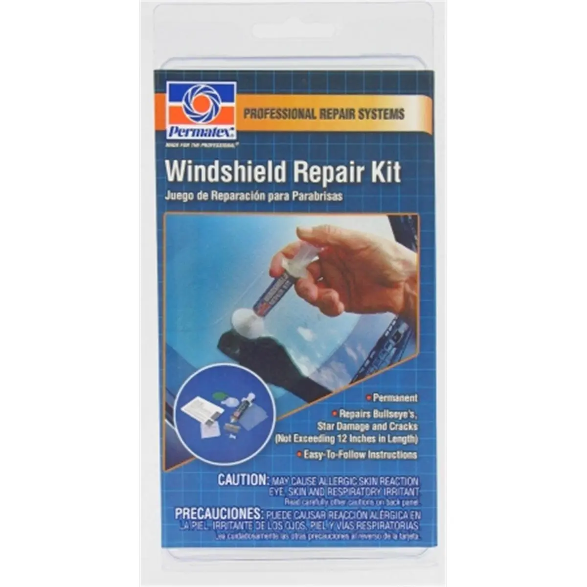 212 MAIN Permatex 09103 Windshield Repair Tool Kit - Automotive Tools for Cracked Glass, Chips with Fast Cure Function, Cracked Windshield Repair Kit, Windshield Repair Kit For Chips And Cracks