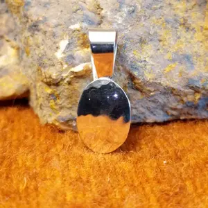 Navajo Made Hammered Silver Pendant by Z. GJ-PND-0151