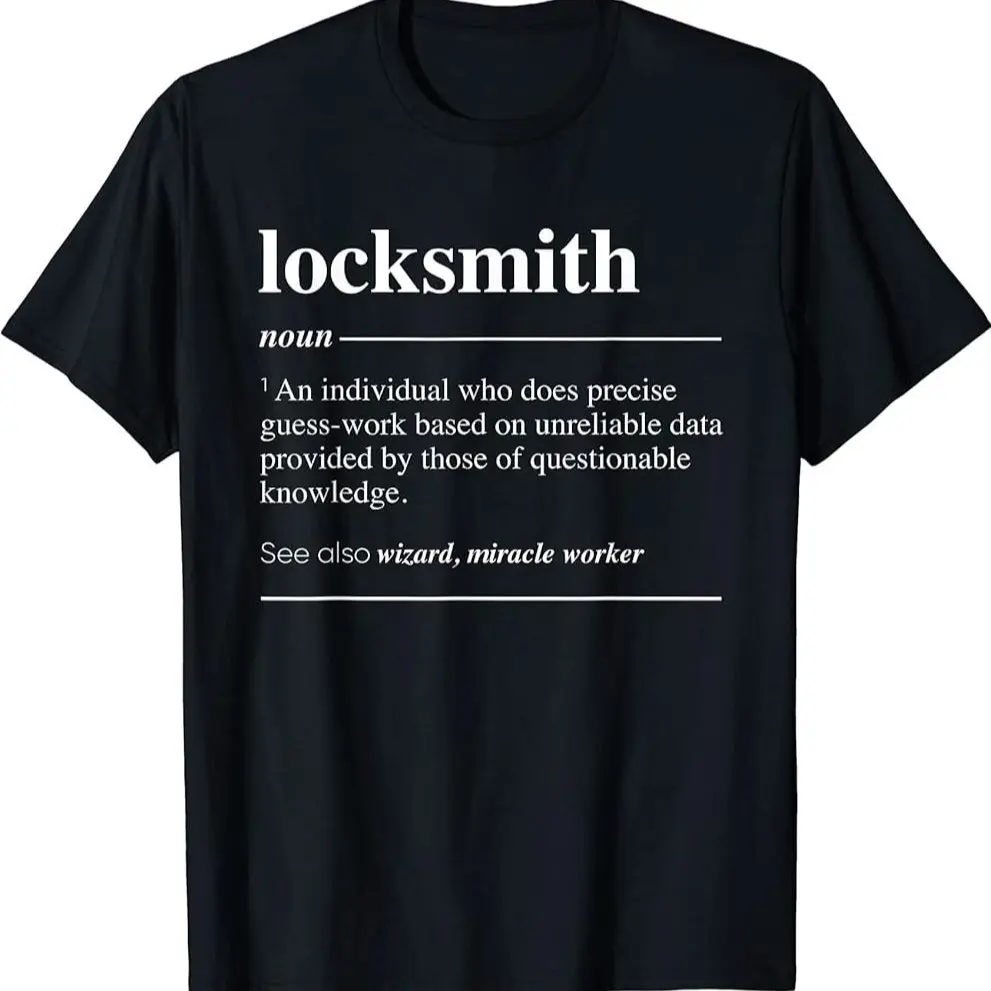 Locksmith Definition Funny Noun T-shirt