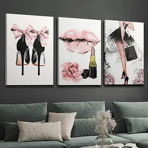 Glossy Artistic Minimalist 3-Piece Framed Photo Wall Art Prints - Waterproof, Ready-to-Hang Modern Home Decoration for Living Room, Kitchen - Box-Packaged Ideal Gift for Home Supplies Enthusiasts