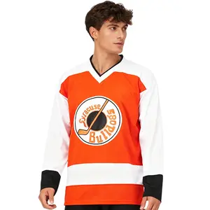 Men's lce Hockey Jersey #2 Ogilthorpe Sewing embroidery Syracuse Bulldogs Slap Shot Movie large size Outdoor sportswear vintage clothes high quality polyester S-3XL sweatshirt match day Fans around training suit Christmas gift