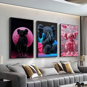 Set of 3 Hypebeast Wall Art Prints KAW Graffiti Posters Urban Digital Art for Room Decor Printable Streetwear Art 3D KAW Figure #141