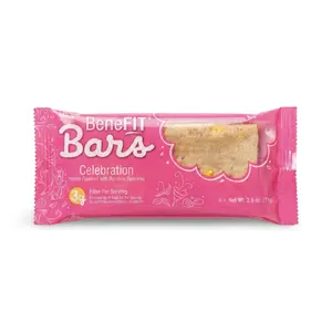 Celebration Birthday Cake BeneFit Bars School Snacks, 2.5 Oz, Pack of 12