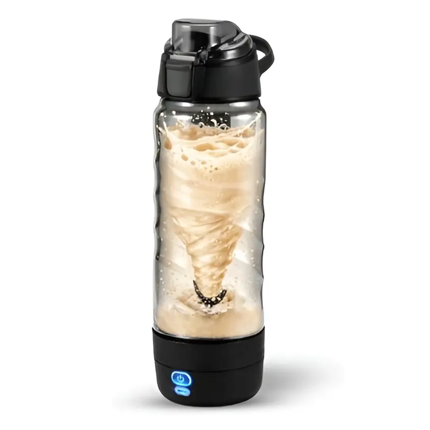 Electric Protein Shaker Bottle – No Clumps, Smooth Every Time |USB-C Rechargeable Vortex Mixer | Leakproof Double-Lock Lid| 24oz BPA-Free Tritan| Blender For Protein Shakes & Meal Replacement