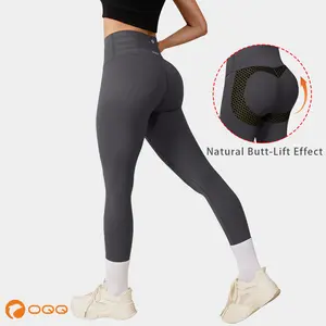 OQQ Women's Yoga Leggings High-Waist Seamless Regular-Length Pants Comfortable Casual Sportswear Basic Style for Everyday Wear