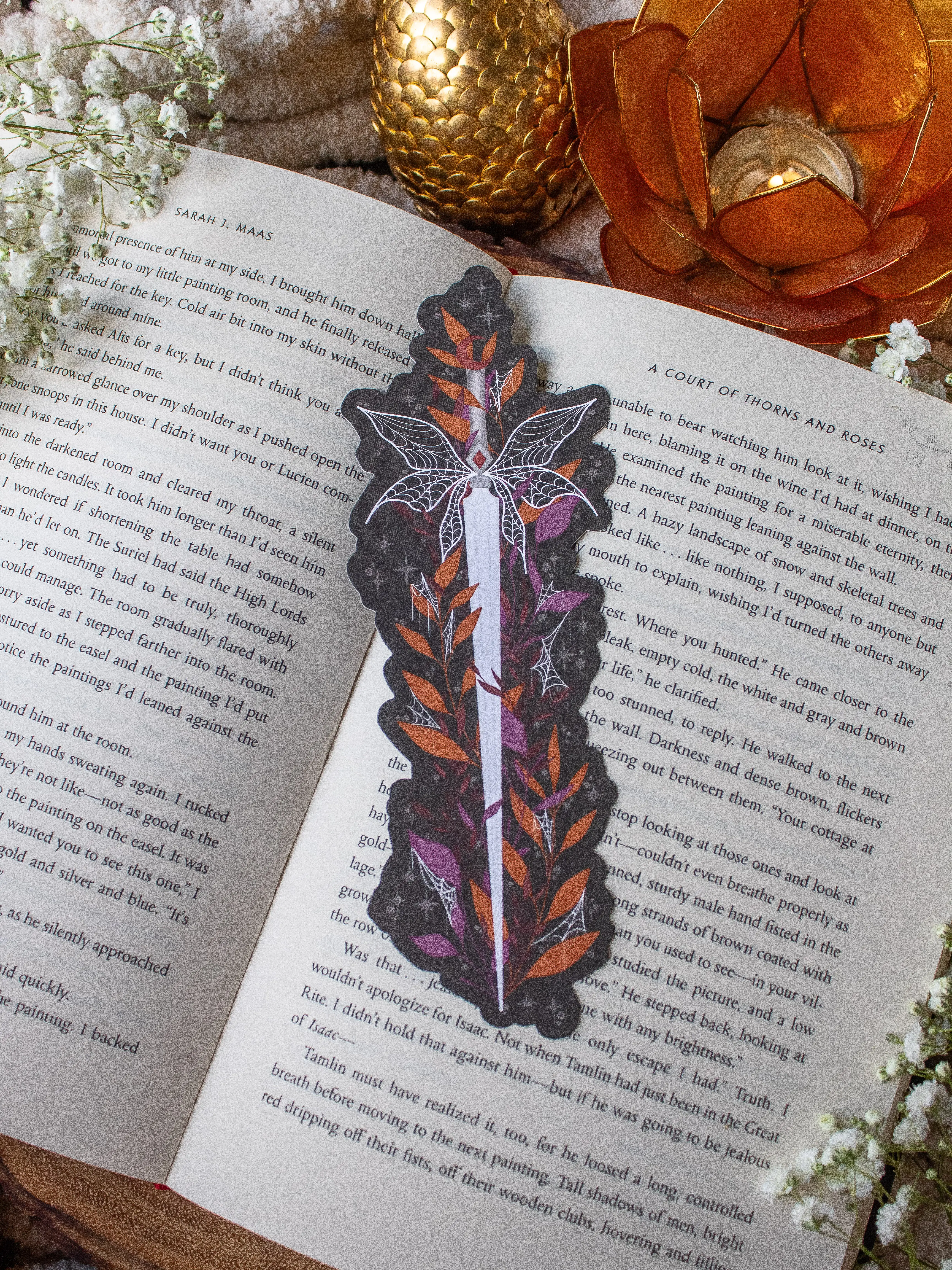 Halloween Haunted Faerie Dagger Bookmark for Spooky Dark Fantasy / Romantasy Booktok Readers
