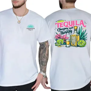Casamigos Tequila Funny Graphic 2 Side Tee Sweater Summer Outfits T Shirt Sweatshirt Hoodie Tequila Apparel casual Bold colors Bright Colors