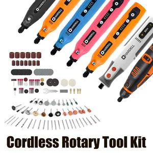 HARDELL Cordless Mini Rotary Tool Kit – Multi-Speed DIY Power Tool with Accessories for Sanding, Polishing, Engraving, Drilling, Carving (7 Variants)