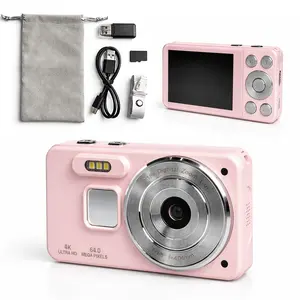 Fhd Digital Camera with SD Card, 6400 Pixel 18x Zoom, 2.8-Inch Screen, Portable Compact Mini Camera for Teens, Gift Idea, Tech Toy, Point And Shoot Digital Cameras