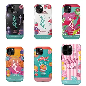 Alani Energy Drink Inspired Double Layer Phone Case |   Summer Many Flavors Tough Suitable for iPhone 17/16/15/14/13/12/11 Pro Max/Plusand Samsung Galaxy S23-25, shock-absorbing, anti-drop protective case, lightweight, new fashion trend design tiktokshops