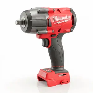 Tool Only - No Battery/Charger: Compact Milwaukee M18 FMTIWF12 Impact Wrench, 738 ft-lbs (1000 Nm) Torque, 2-Speed Transmission, 4-Mode Control, 21.3cm Short Length, Spiral Design, Ideal for M24 Bolts (Uses M18 Batteries Sold Separately)