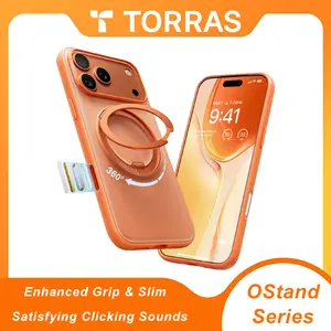 TORRAS OStand Fitness 360° Rotating Magnetic Stand for iPhone 17/16/15 Pro Max Case, [MagSafe Compatible] [Military-Grade Protection][Enhanced Grip & Slim]
