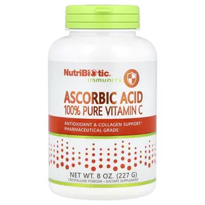 NutriBiotic Immunity, Ascorbic Acid, 100% Pure Vitamin C, Crystalline Powder, 8 oz (227 g)