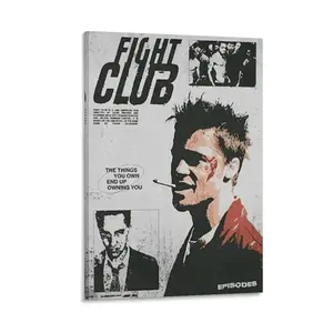 Fight Club Poster - David Fincher - Vintage Retro Art Print - Wall Art Print - Minimalist Movie Poster - Custom Poster - Home decor - Gift