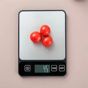 High-precision kitchen food scale, 10 kg/1 g, 6 unit conversions, tare function, waterproof, portable, high precision, suitable for kitchen, coffee, and baking