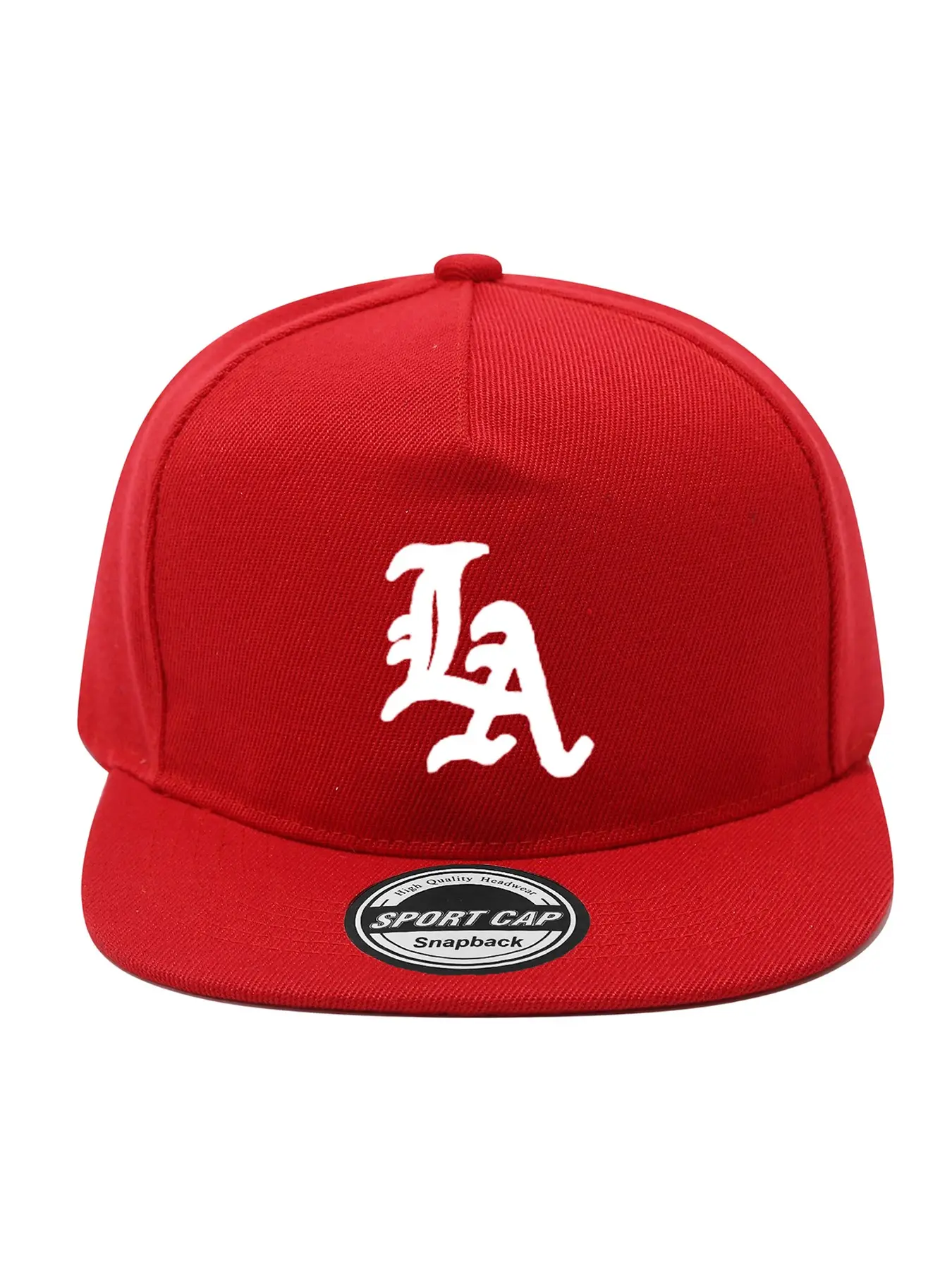 One Flat-brimmed Casual Baseball Cap Unisex Adjustable Fitted Snapback Fashion Statement Cap Sunshade Cap with "LA" Letter Print Ideal for Shopping And Vacation Outdoor Activities Snapback Hat