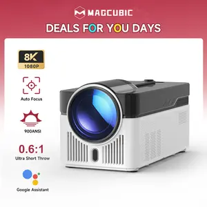 [US warehouse] Magcubic HY450 900ANSI Projector Ultra Short Throw 8K Decode Native 1080P Auto Offset Electronic Focus Dual WiFi6 BT5.4 Allwinner H716 Built-in Dual 5W HiFi Speakers 32G High Performance Home Cinema #SummerWins #DealsForYouDays