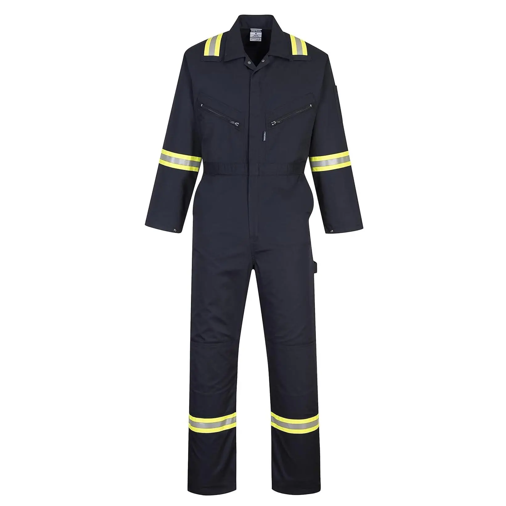 F128 Comfort Safety Iona Xtra Coverall Navy, Medium