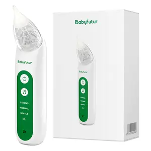 Baby futur Electric Nasal Aspirator for Infants - 3-Speed Settings, Strong Suction, Soothing Music, Effective Nasal Cleansing Tool