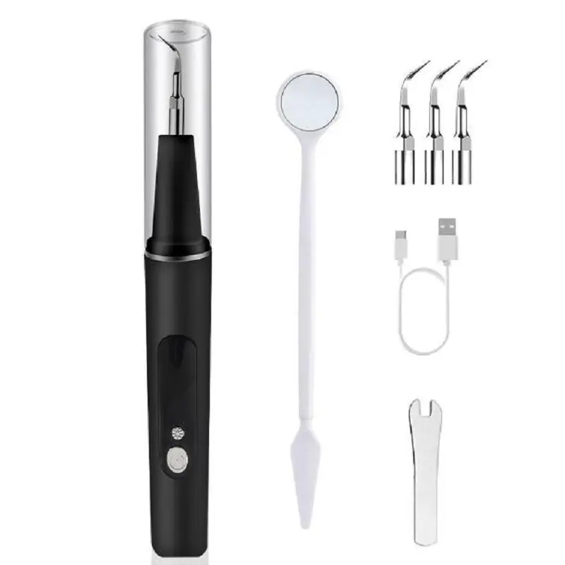 Rechargeable Electric Oral Irrigator, Cordless Water Flosser, Dental Water Flosser, Oral Care Cleaner, 1 Teeth Cleaning Kit with LED Light & 5 Adjustable Modes, Oral Plaque/Tartar Remover for Teeth, Oral Care Tools