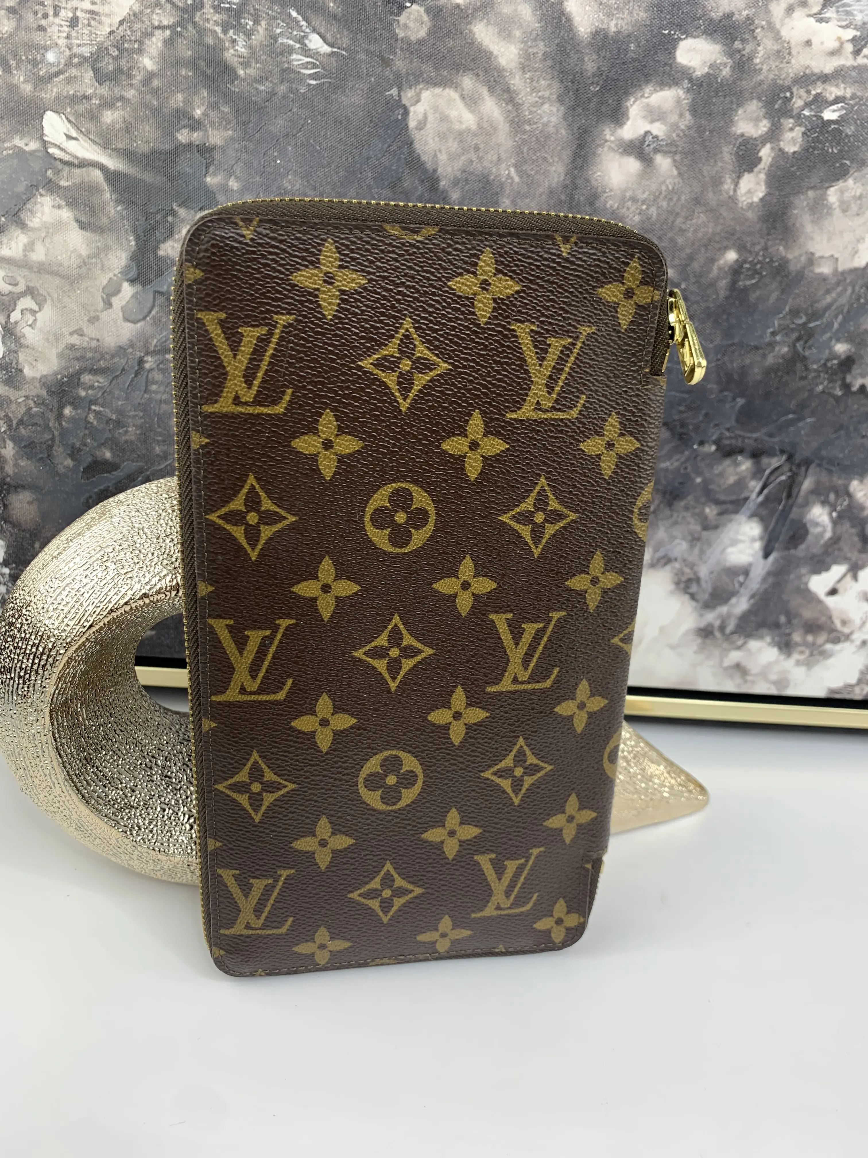 Pre-owned Louis Vuitton canvas Small Leather Goods Travel Organizer Wallet