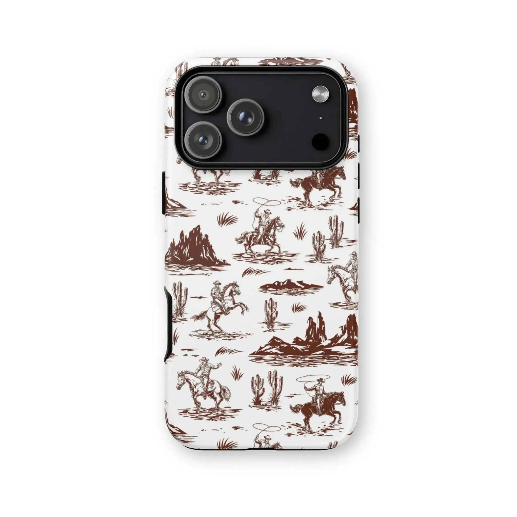 WILD WEST Cowboy Phone Case For iphone 17 pro case iphone 16 pro max case 15 14 13 12 11 & Samsung S25 Ultra, cute pretty phone cases, PC & TPU Hybrid Shockproof phone case make it durable sturdy protective fits supports phone