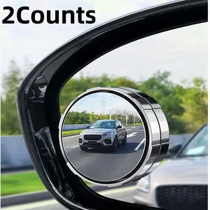2PCS Car Blind Spot Mirrors 360° Rotatable Wide Angle Rearview Mirrors with Vacuum Suction Cup Ultra-Clear HD Glass Universal Safety Driving Auxiliary Mirrors TikTokShopBlackFriday Automotive Vehicle - Blindspotmirrors