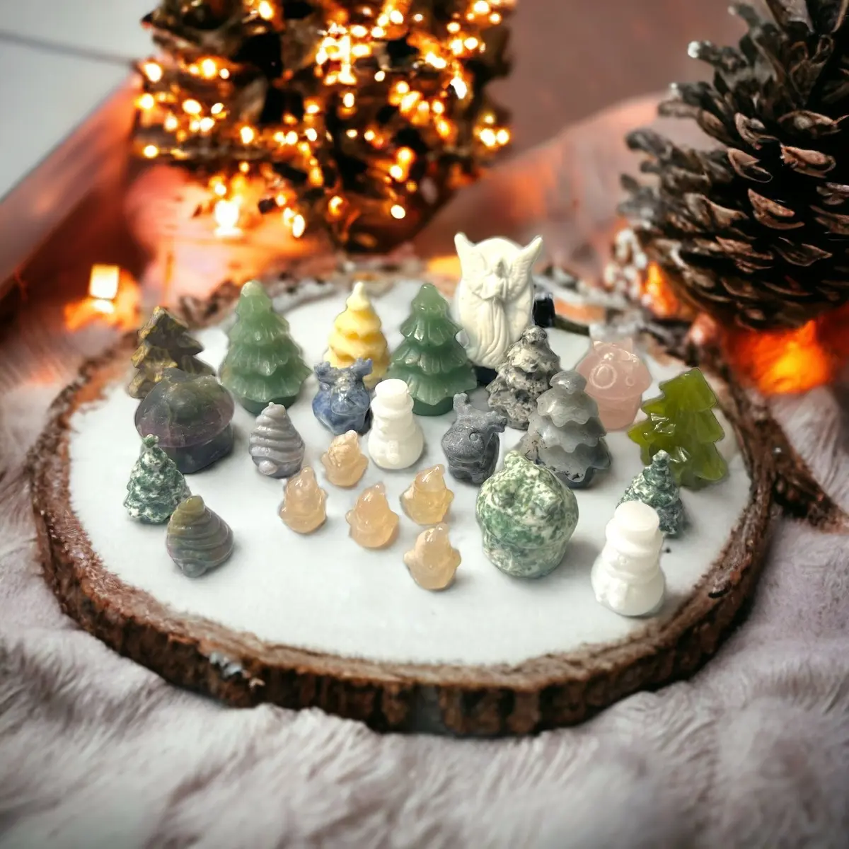 Christmas Crystal Carvings