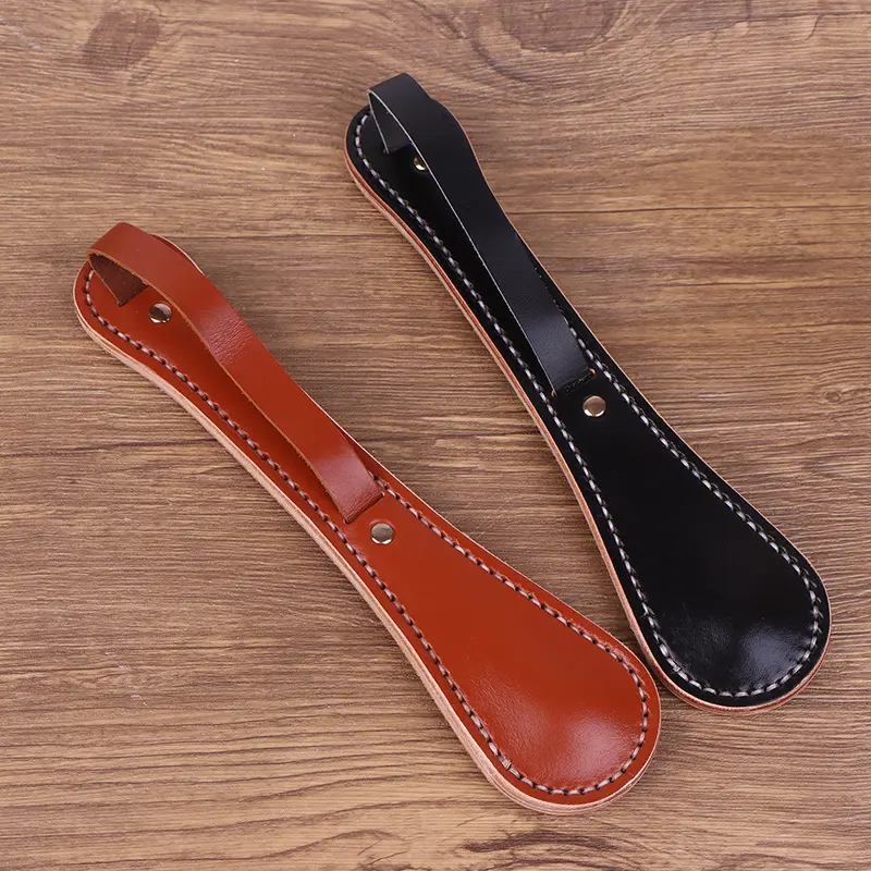 Cowhide Leather Hand Paddle, Portable Leather Accessory with Smooth Handle for Daily Carry and Home Display Cowhide Leather Hand Paddle, Portable Leather Accessory with Smooth Handle for Daily Carry and Home Display