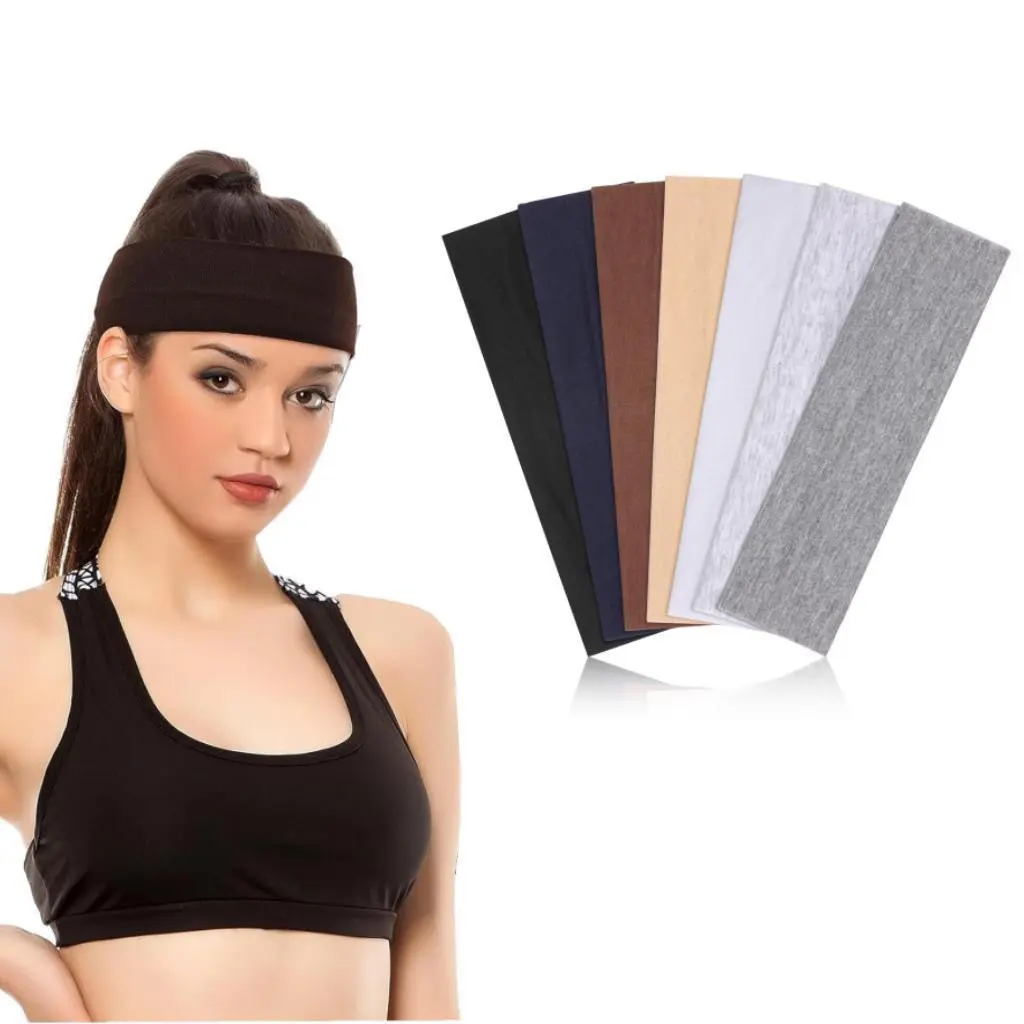Unisex 6-piece fitting headband, fitness headband, elastic sports headband, fashionable and soft children's yoga running fitness hair accessory