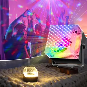 Night Light +Party Lights Disco LED Light LED Strobe Mood Lighting for Kids Room Decor, Birthday, Party, Gifts for Kids Teens Adults Dance Parties Christmas Halloween Birthday