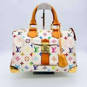 Pre-owned Louis Vuitton RL White Multicolor Speedy 30 21199101