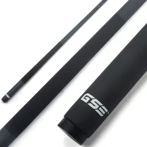 58" 2-Piece Matte Black Fiberglass Graphite Composite Billiard Pool Cue Stick