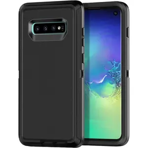 Entronix Case Compatible with Galaxy S10 Plus - Heavy Duty, Triple Layer Protection Cover Protective