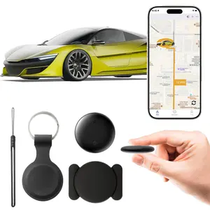 GPS Tracker – Compatible with Android &iOS, Strong Magnetic, No Monthly Fee, Waterproof, 365-Day Battery, Mini & Hidden Vehicle Tracker (1 Set)