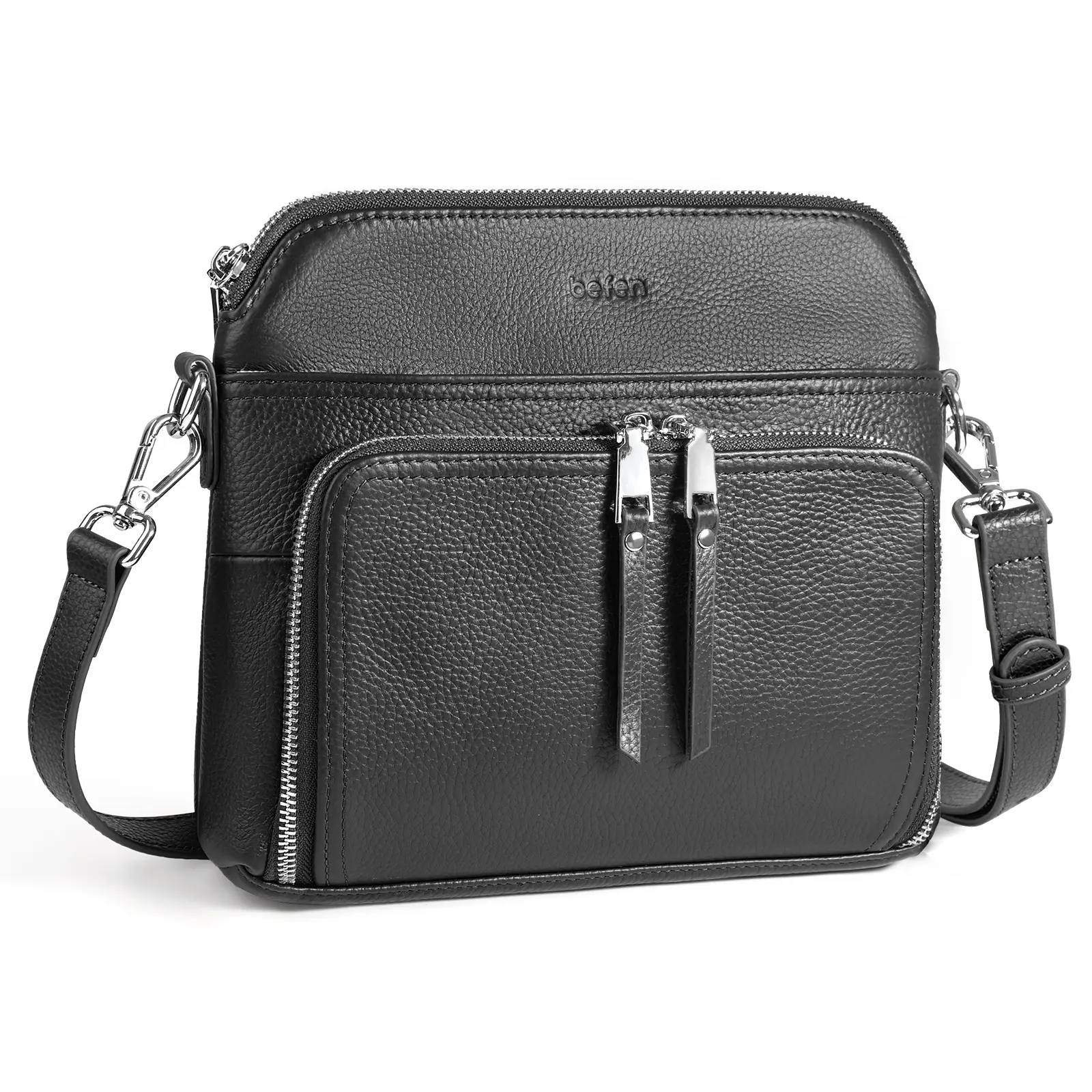 Befen purse shoulder bag Genuine Leather Compact Luxury Crossbody Purses for Women with Built-in RFID Wallet Small Shoulder Bag Elegant Design crossbody bags for women crossbody bag