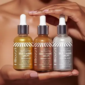 The shimmering self-tanning serum series provides streak-free, sunless tanning for a radiant, glowing complexion Bronzing Drops
