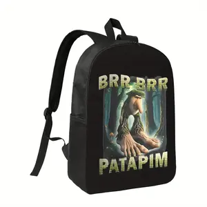 A Boys Girls Italian Brainrot Cartoon 3D Print 1 1 4xx backpack for school Fashionable Polyester Printed Backpack Simple and Elegant, for Teenager