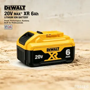 DEWALT 20V MAX XR Battery 6.0Ah – High Performance Replacement Battery for DeWalt Cordless Power Tools, Long-Lasting Power high-capacity
