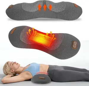 3-in-1 Electric Lumbar Support Pillow - Lightweight Memory Foam Lower Back Massager with Heating Pad, Vibration, Airbag Stretching, Daily Use, Ideal Mothers Day Gift (5597)